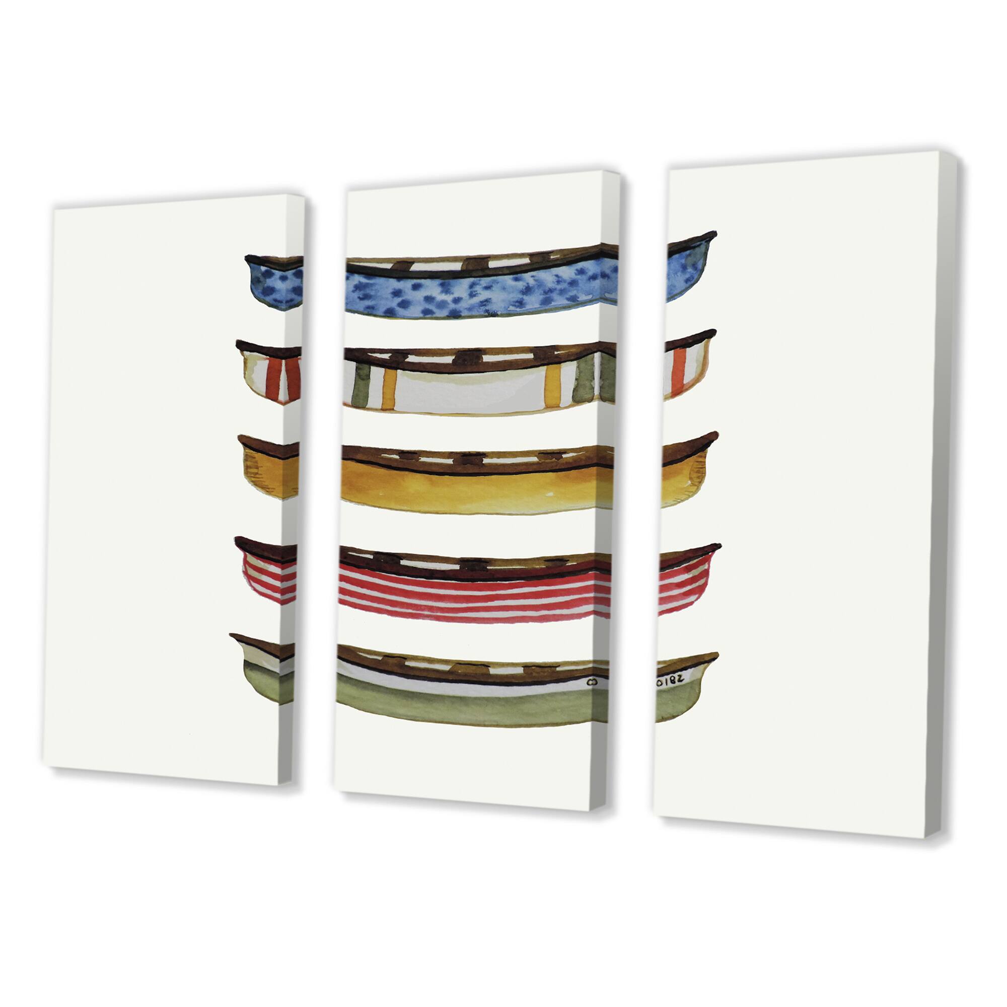 Designart - Five Canoes